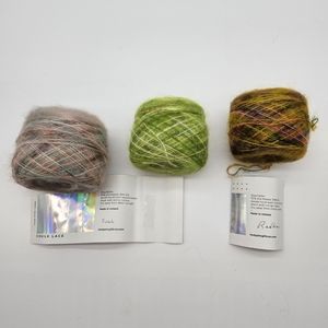 Hedgehog Fibers kidsilk mohair wound into a cake de-stash yarn